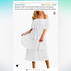 Off the shoulder Midi dress